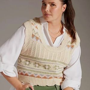 Anthropologie 100% cotton vest